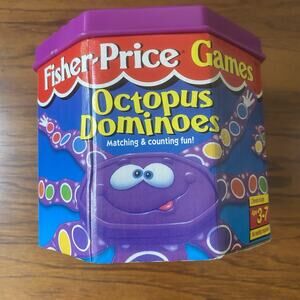 Vintage Fisher Price 1996 Octopus Dominoes Matching & Counting Game COMPLETE